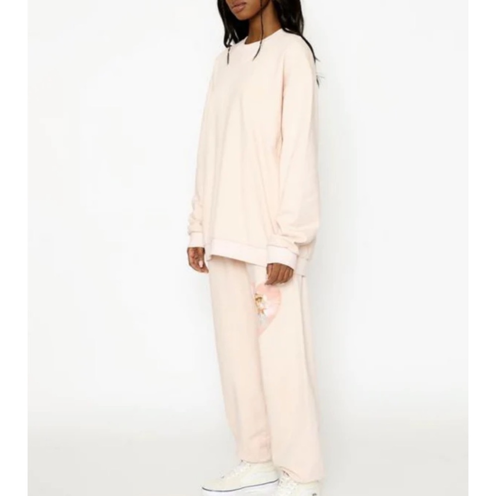 Boys Lie Set Goodbye Crewneck and Sweat SET Light Pink Peach